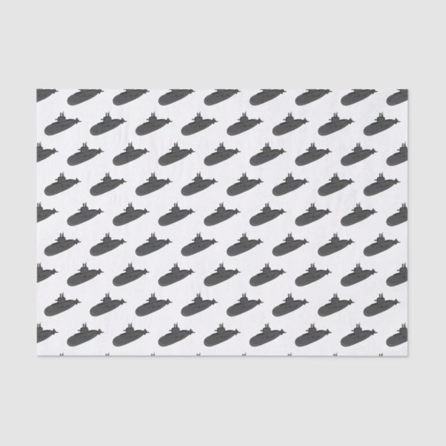 Submarine cartoon illustration  tissue paper (Front)