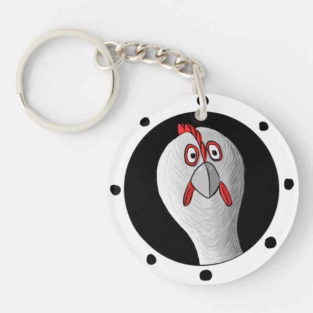 Submarine Chicken  Key Ring (Front)