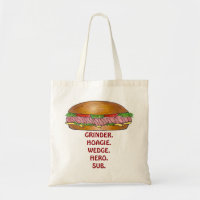 Submarine Sandwich Grinder Hoagie Sub Hero Tote