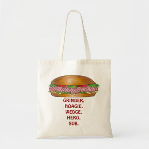 Submarine Sandwich Grinder Hoagie Sub Hero Tote Bag