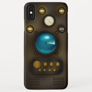 Submarine Ship Control Room Steampunk Vintage Tech iPhone XS Max Case