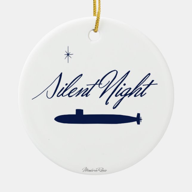 Submarine Silent Night - Ornament (Front)