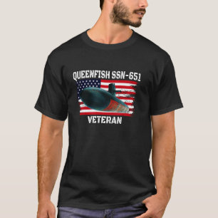 Submarine USS Queenfish SSN 651 Veteran Grandfathe T-Shirt