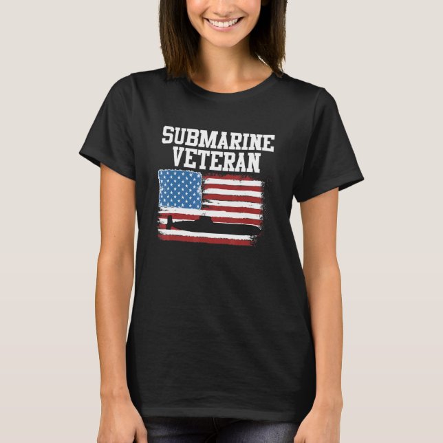 Submarine Veteran For Submariner Navyy Mom T-Shirt (Front)