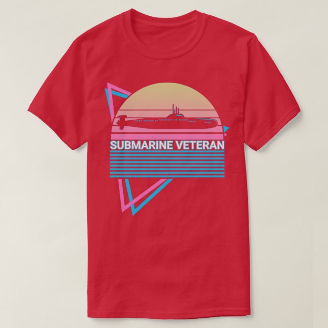 Submarine Veteran Retro T-Shirt (Design Front)