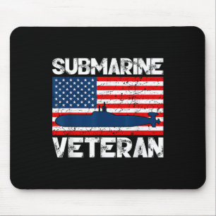 Submarine Veteran War Sub Underwater Craft Soldier Mouse Mat
