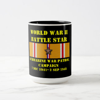 Submarine War Patrol Campaign Two-Tone Coffee Mug