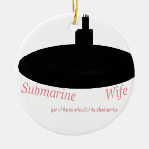 Submarine wives ceramic tree decoration
