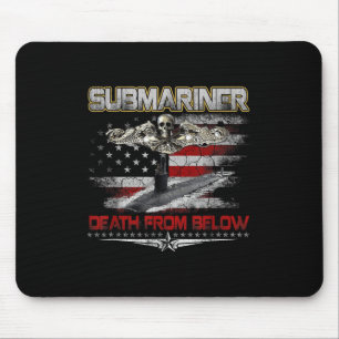 Submarines Death From Below Silent Service Patriot Mouse Mat