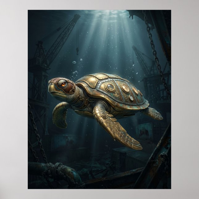 Submersible Turtle Poster (Front)