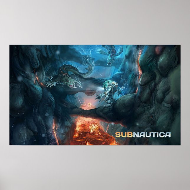 Subnautica ocean depth  poster (Front)
