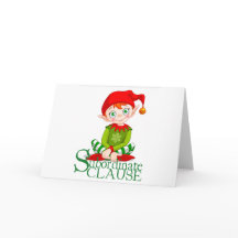 Subordinate Clause Christmas Card (blank inside)