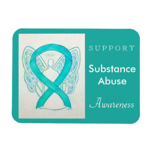 Substance Abuse Awareness Angel Custom Magnet
