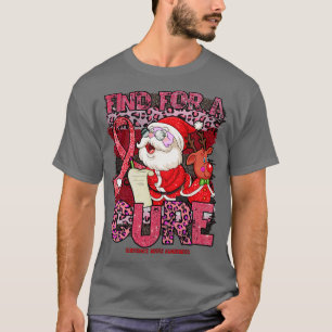 Substance abuse Awareness leopard christmas cure s T-Shirt