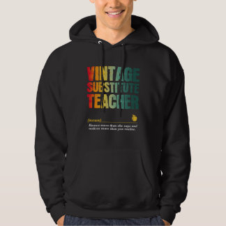 Substitute Teacher Appreciation Week Back to Schoo Hoodie