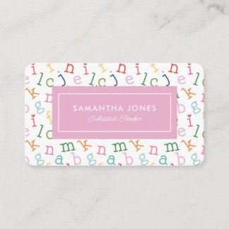 Substitute Teacher Calling Card Contact Info