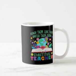 Substitute Teacher Daisy Flower Teacher Substitute Coffee Mug