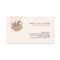 Substitute Teacher Gold Tab Monogram Business Card