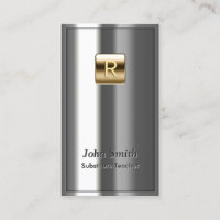 Substitute Teacher Royal Gold Logo Metallic