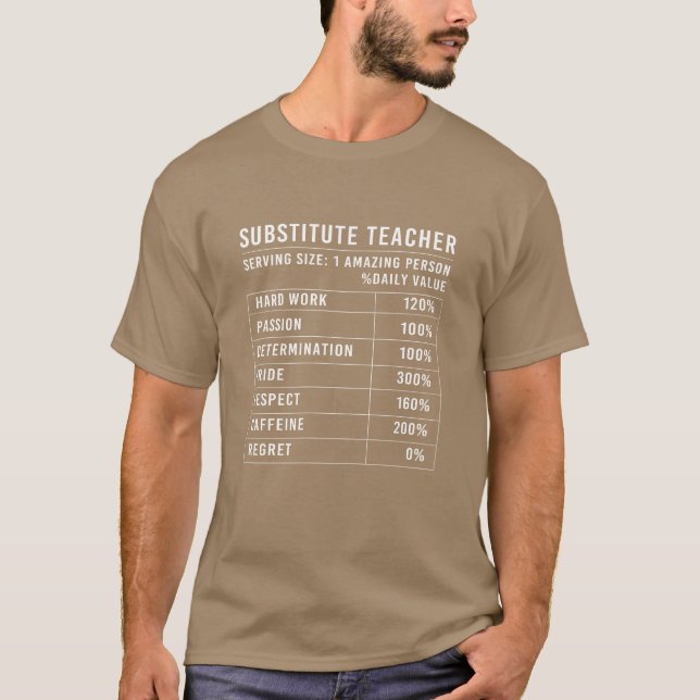Substituteeacher School Day boy T-Shirt (Front)