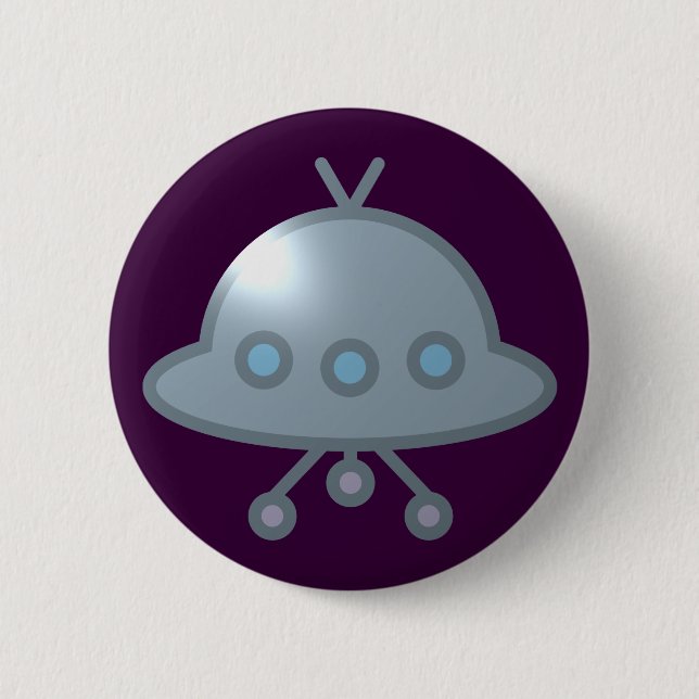 subsurface flying UFO flying saucer 6 Cm Round Badge (Front)