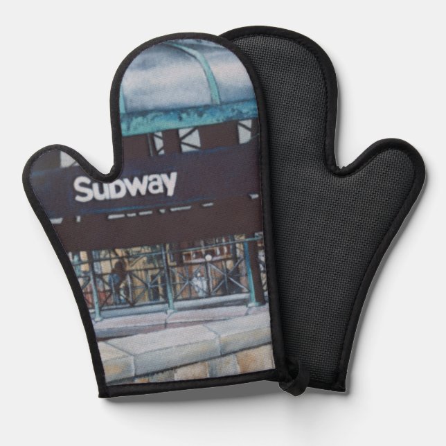 Subterranean Blues Oven Mitt (Front/Back)
