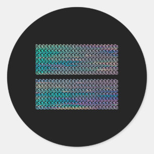 Subtle 67 Six Seven Brainrot Hidden Message Gen Al Classic Round Sticker