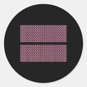 Subtle 67 Six Seven Brainrot Hidden Message Gen Al Classic Round Sticker