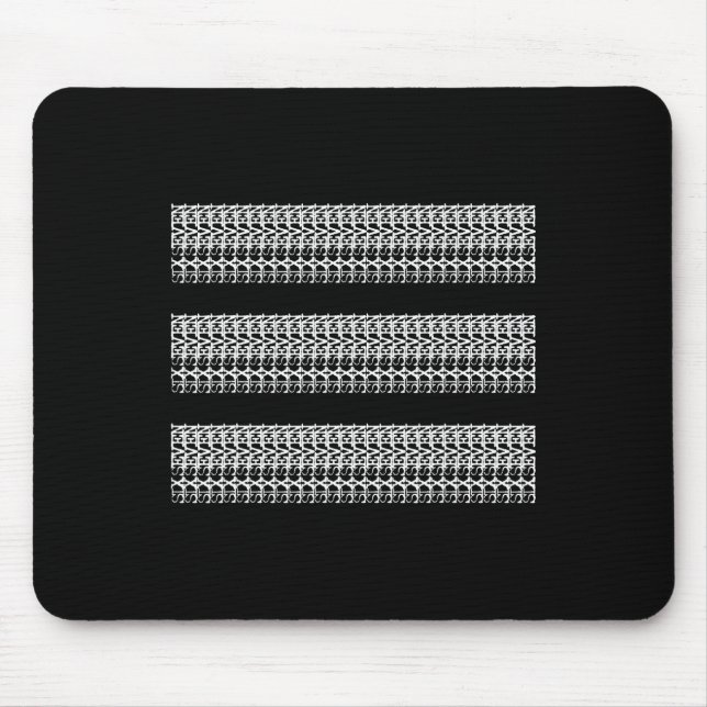 Subtle 67 Six Seven Brainrot Hidden Message Gen Al Mouse Mat (Front)