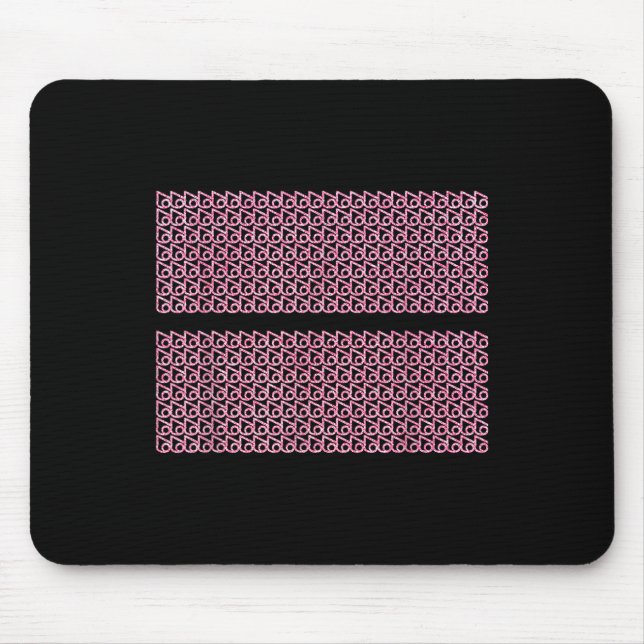 Subtle 67 Six Seven Brainrot Hidden Message Gen Al Mouse Mat (Front)
