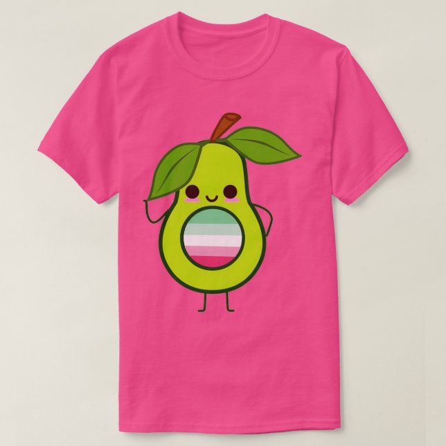 Subtle Abrosexual Avocado abrosexual avocado abros T-Shirt (Design Front)