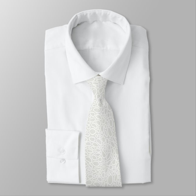 Subtle Abstract Pebble Pattern Tie (Tied)