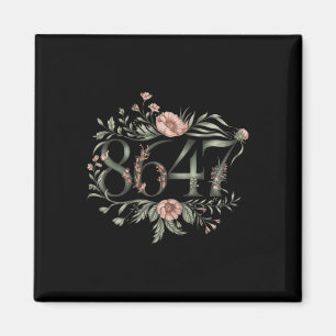 Subtle Anti Trump 8647 Flower Floral Boho Presiden Magnet