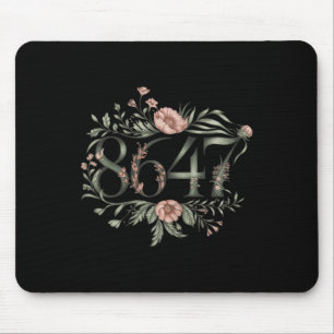 Subtle Anti Trump 8647 Flower Floral Boho Presiden Mouse Mat
