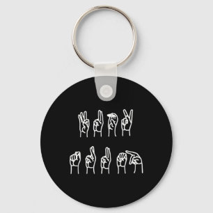Subtle Anti-trump Asl Sign Language Key Ring