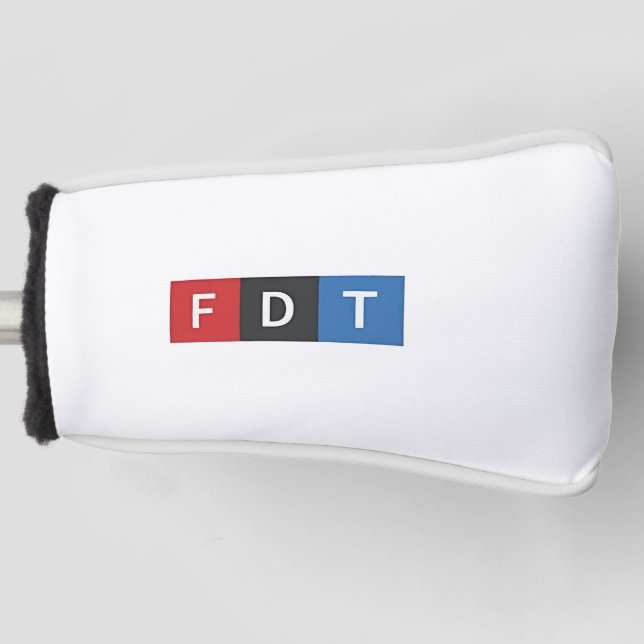 Subtle Anti-Trump FDT Anti-Maga Democrats Golf Head Cover (Front)