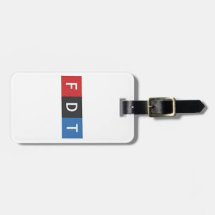 Subtle Anti-Trump FDT Anti-Maga Democrats Luggage Tag