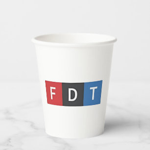 Subtle Anti-Trump FDT Anti-Maga Democrats Paper Cups