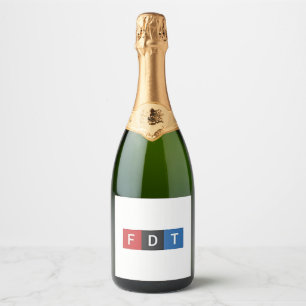 Subtle Anti-Trump FDT Anti-Maga Democrats Sparkling Wine Label