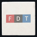 Subtle Anti-Trump FDT Anti-Maga Democrats Stone Coaster<br><div class="desc">Anti-Trump,  Republican critique,  Democrat support,  liberal movement,  political humour,  activism.</div>