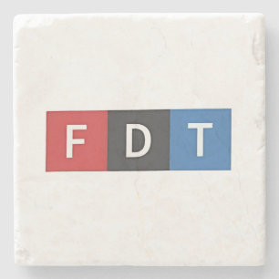 Subtle Anti-Trump FDT Anti-Maga Democrats Stone Coaster