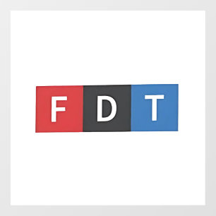 Subtle Anti-Trump FDT Anti-Maga Democrats Window Cling