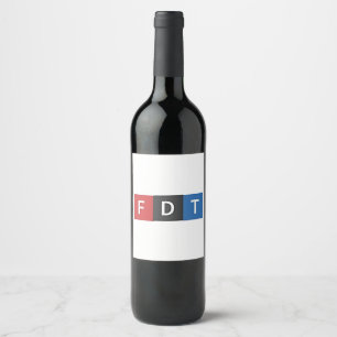 Subtle Anti-Trump FDT Anti-Maga Democrats Wine Label