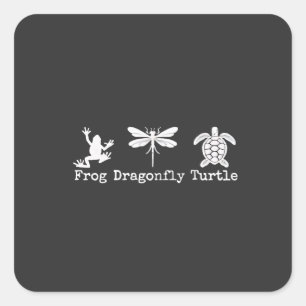 Subtle Anti-Trump FDT Anti-Maga Frog Turtle  Square Sticker