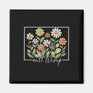 Subtle Anti Trump Floral Flower Democrat Magnet