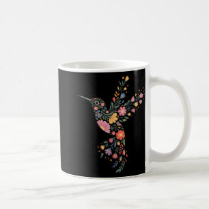 Subtle Anti Trump Floral Hummingbird Hidden Messag Coffee Mug