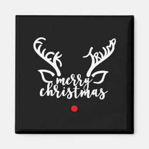 Subtle Anti Trump Hidden Message Christmas Reindee Magnet