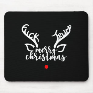 Subtle Anti Trump Hidden Message Christmas Reindee Mouse Mat