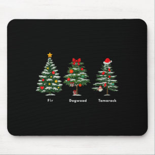 Subtle Anti Trump Hidden Message Christmas Tree Mouse Mat