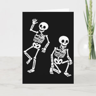 Subtle Anti Trump Hidden Message Dancing Skeleton Card